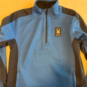 Spyder Men's Blue Quarter-Zip Jacket